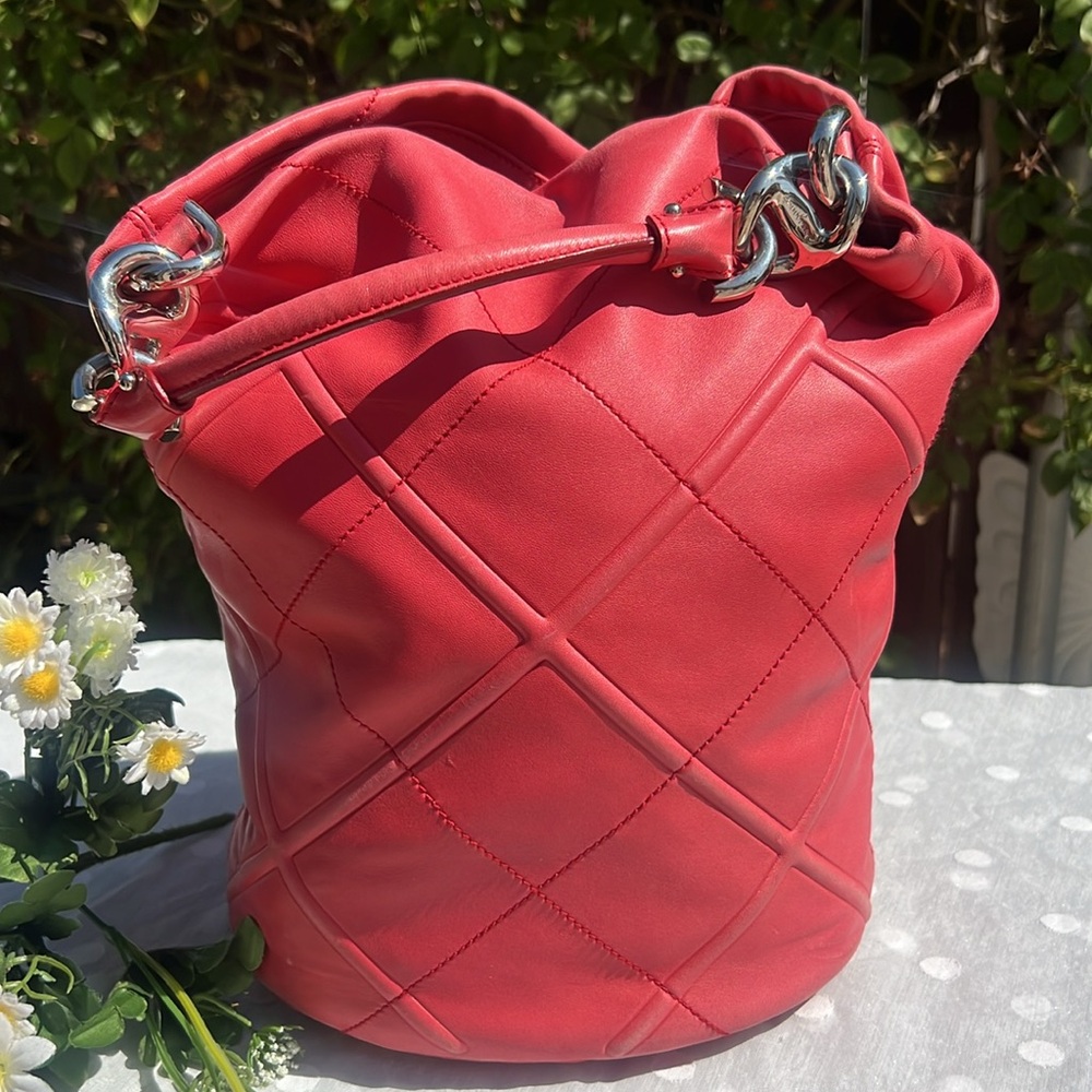 Salvatore Ferragamo Raspberry Nappa Leather Bag.❤️